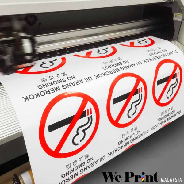 No Smoking Sticker Printing